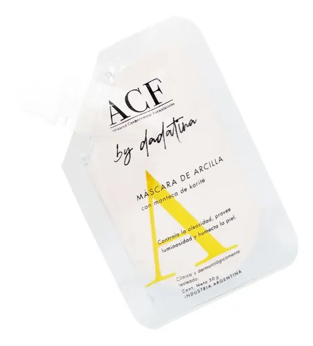 Acf By Dadatina Mascara De Arcilla Limpieza Facial Vegano