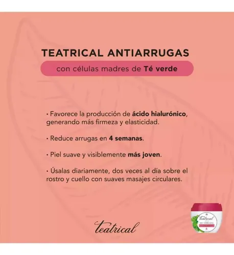 Teatrical Crema Facial Antiarrugas 200 G