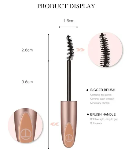 Fiber Mascara Lengthening Thick Curling Smudge Proof 9131