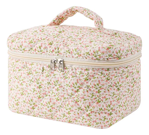 Uekeboag Bolsa De Maquillaje Acolchada De Viaje Grande Para