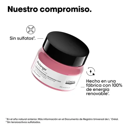 Mascara Capilar Cabello Restauracion Loreal Pro Longer 250ml