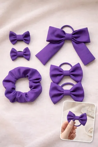 Combo X6 Accesorios Para El Cabello Moños + Scrunchie