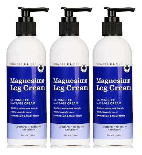 Loción De Magnesio Para Piernas 3×8 Oz Miracle Plus