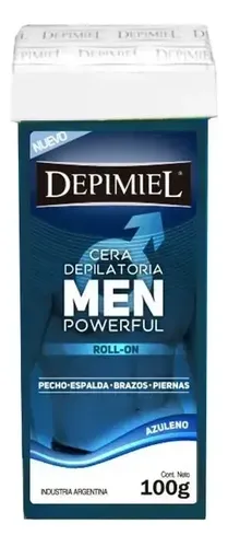 Cera Depilatoria Descartable Roll-on Hombre Depimiel X100g