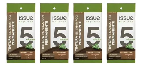 Pack Tintura Shampoo Issue Express 5 Minutos Castaño Claro