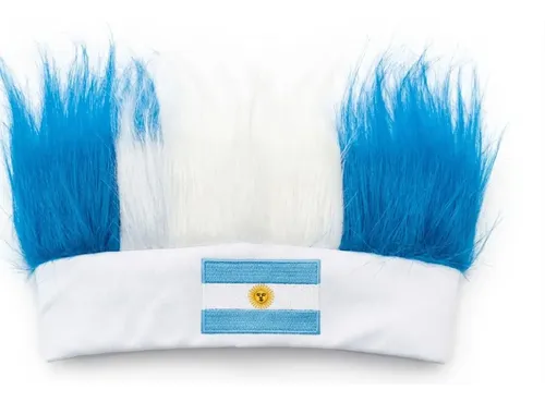 Vincha Con Pelo Argentina Mundial Cotillon