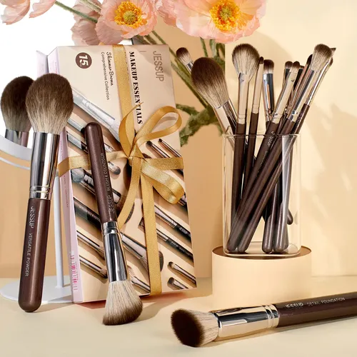 Kit Xxjessup De 15 Brochas De Maquillaje Completas Sintética