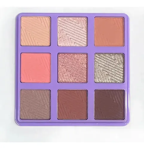 Paleta Tono 04 Sombras de Ojos X9 Tonos Brillante Mate Maquillaje Rostro Veoquiero