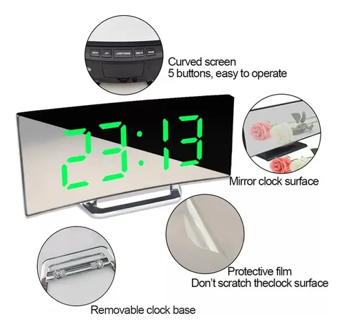Reloj Led Digital Grande Hora, Fecha, Temperatura V. Crespo