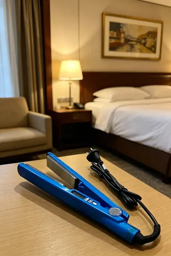 Alisador De Pelo Nano Titanio 35w Color Azul Uso Diario