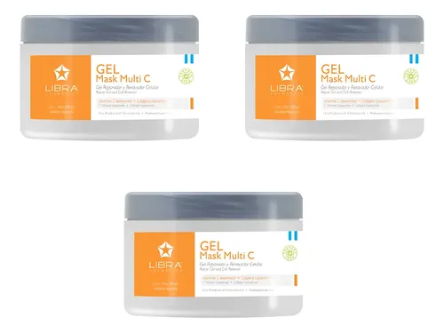 Máscara Facial Gel Mask Con Vitamina C Libra 500g X 3
