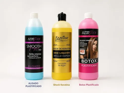 Kit X3 Lizzotoon Alisado+shock Keratina+botox Capilar