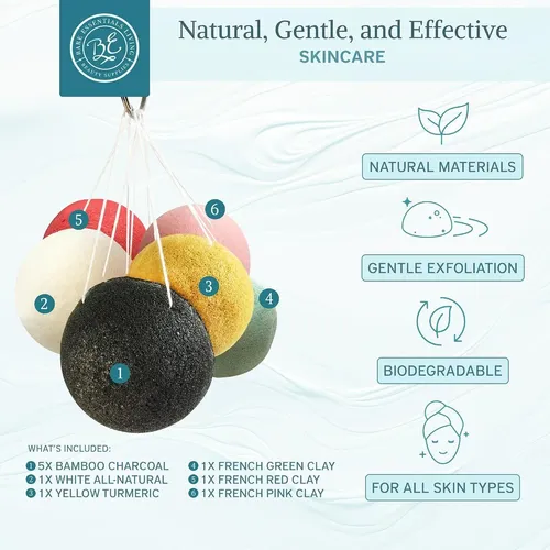 Bare Essentials Living Konjac Sponges Set 10