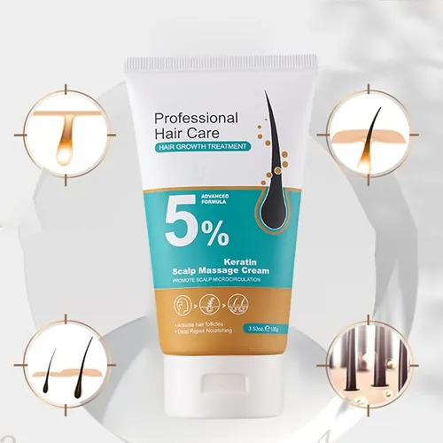. Crema De Masaje Con 5% De Minoxidil For El Crecimiento *