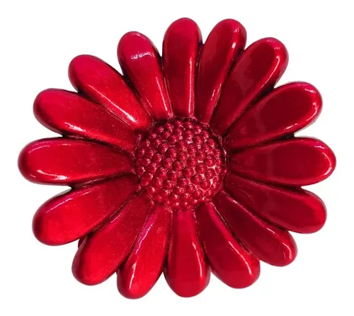 Broche De Pelo Flor Margaritas Colores X 12 Unidades