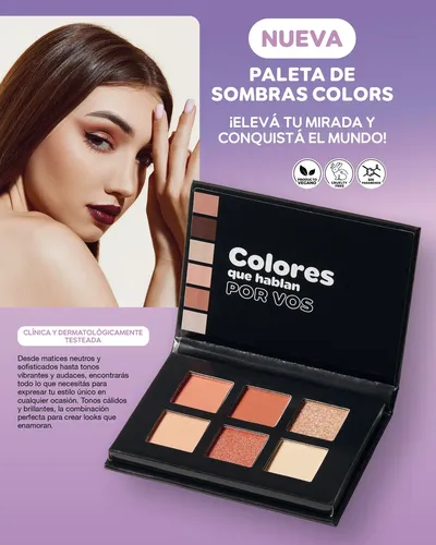 Makeup Box Millanel: Paleta Sombras+3 Delineador Gel+ Pincel
