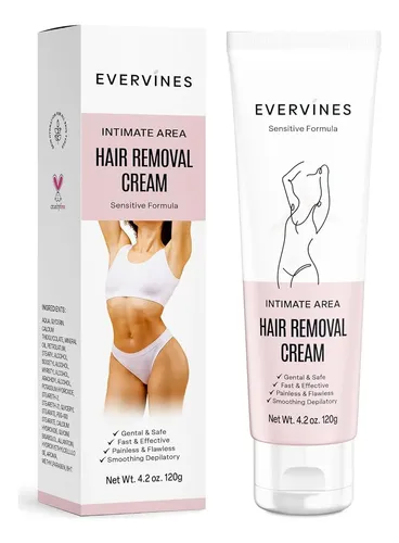 Crema Depilatoria Evervines 4.2 Oz Para Piel Sensible