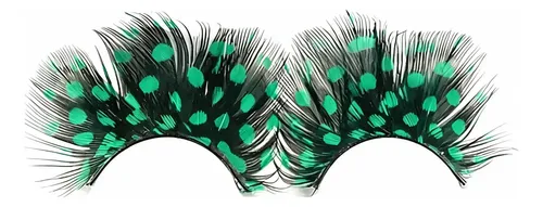 4 Pestañas Postizas Plumas Lunar Maquillaje Artistico Ydnis