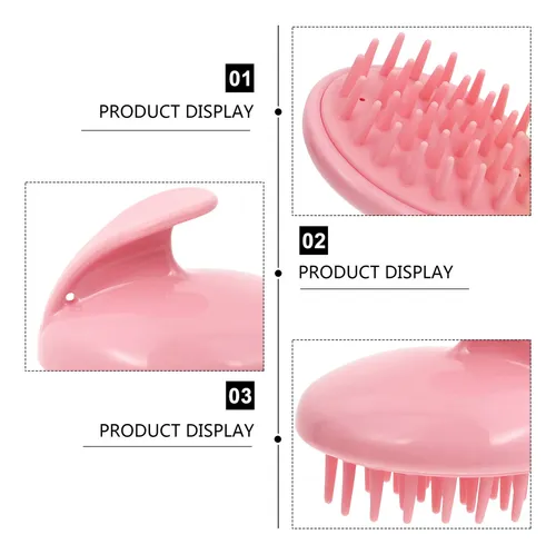 5 Peines De Masaje Para El Cabello Y El Cuero Cabelludo Para Assorted (purple, Blue, Pink, Yellow)