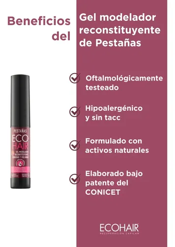 Eco Hair Gel Modelador Cejas Y Pestañas Kit Miradas