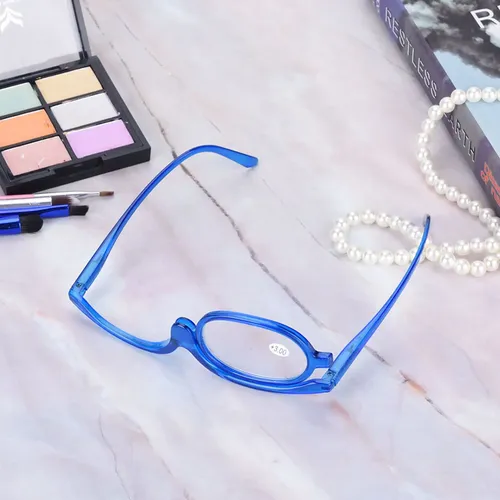 W Gafas De Maquillaje Magnify Eye Gafas Giratorias De Lente