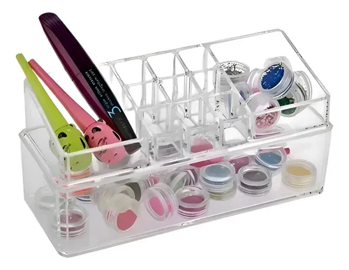 Organizador Maquillaje Acrilico Divisiones Labial