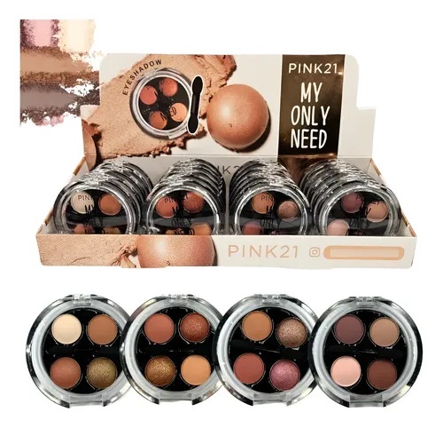 Mini Sombras Ojos Paleta Maquillaje Colores Matte Brillos