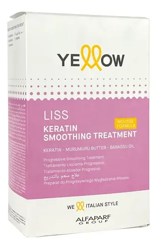 Kit Yellow By Alfaparf Liss Tratamiento Alisador Progresivo