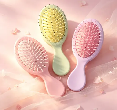 3 Mini Cepillos Para Cabello A Granel