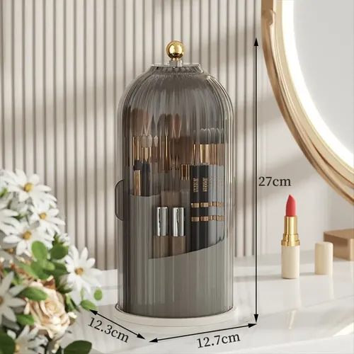 Caja De Almacenamiento Para Brochas De Maquillaje Con Rotaci