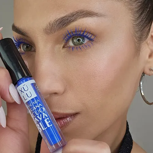 Máscara Pestañas Vegana Acuolavable Azul Xúlu Cosméticos