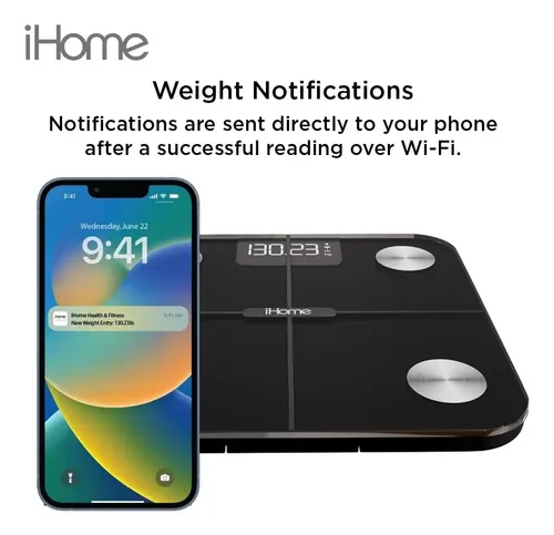 Ihome Báscula Inteligente Digital Wifi Para Peso