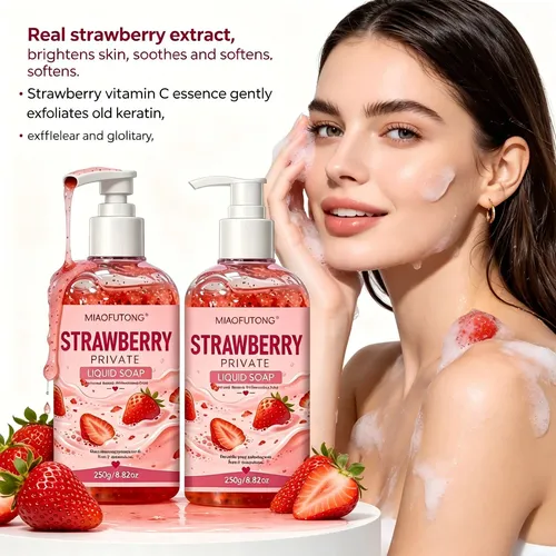 Gel De Baño De Fresa Corporal Hidratante 250ml 2u
