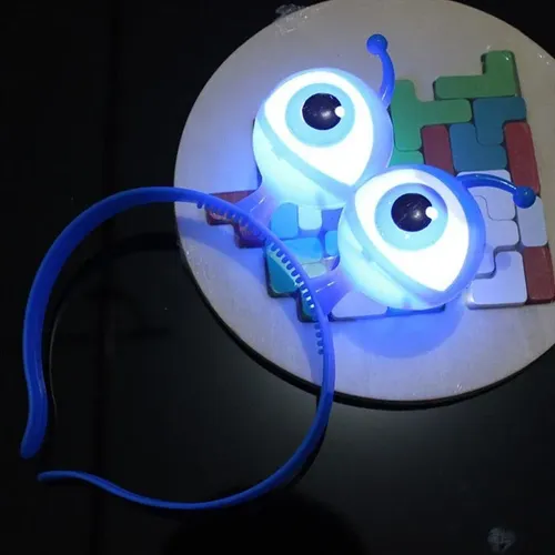 Nueva Diadema Eyeball Led Con Forma De Argolla Para El Pelo,