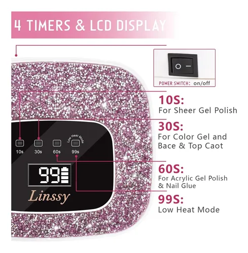 Lámpara Uv Led Recargable Portátil Para Uñas Gel