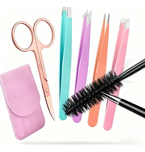 Set De Pinzas Para Cejas Make-up Tools