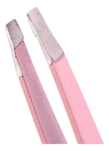 2 Piezas Pinzas Profesionales Cejas Slanted Removedor De
