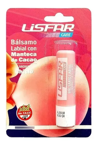 Bálsamo Labial Manteca De Cacao Chicle Lisfar X 4 Unidades