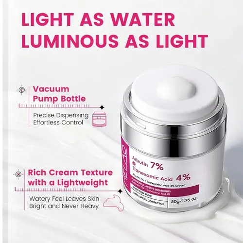 Crema Facial Purificadora De Piel Con 7% De Arbutina Y 4% De