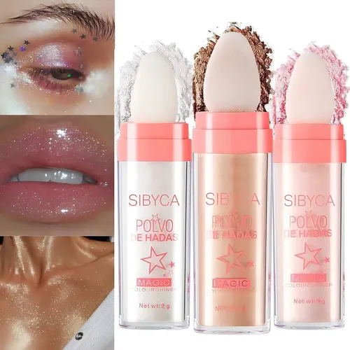 Polvo De Hadas Iluminador Facial Y Corporal Brillos Glitter