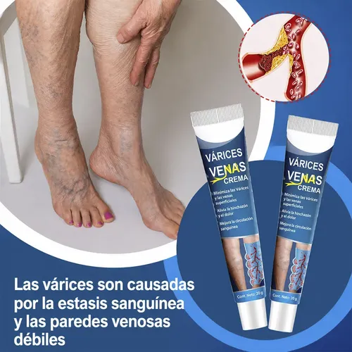 Crema Piernas Varices Estrias Formula Herbal Natural X3
