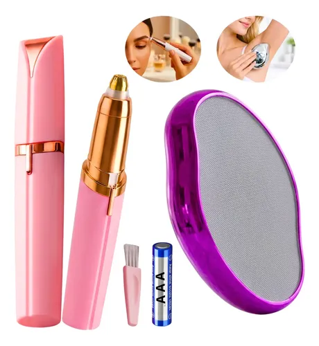 Kit Lapiz Depilador Cejas Piedra Depiladora Removedor Vellos