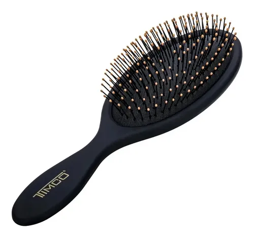 Cepillo De Cabello Desenredante Ovalado Acolchado Negro H