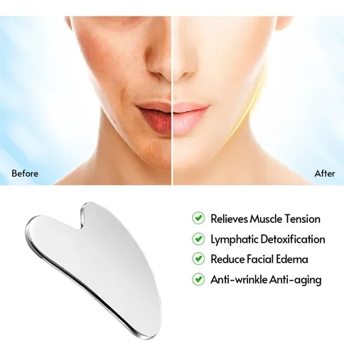 Herramienta De Terapia Linfática Inoxidable Gua Sha Tool Ste
