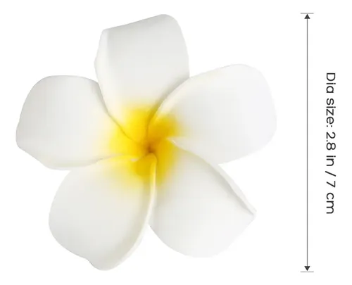 Pinza De Pelo Con Forma De Flor Para Niña Frangipani, 10 Uni