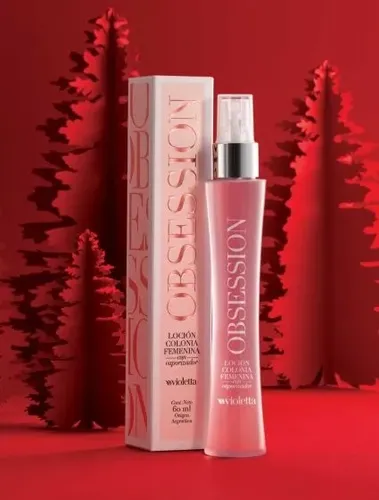 Perfume Locion Colonia Femenina Obsession Violetta 60ml