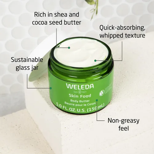 Manteca Corporal Weleda Skin Food En Frasco De Vidrio Susten