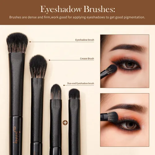Juego De Brochas Para Sombras De Ojos Jessup T337 Profession