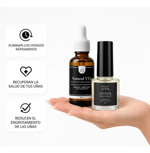 Aceite Antihongos Manos 10 Cc Y Pies 30cc Natural Vya Neutra