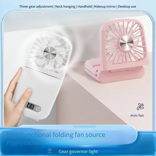 Espejo Portátil Generic Con Ventilador Y Luz Led